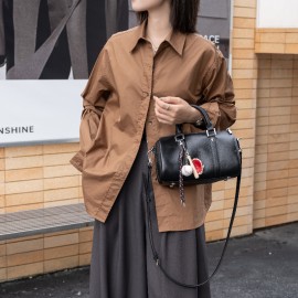 Women's Genuine Leather Handbag - Large Capacity Convertible Crossbody & Handbag with Zipper Closure, Adjustable Strap, Elegant Brown-like color for Work, Formal Events, Everyday Use - Luxury Purse, Versatile Accessory, Vintage Design, Highquality Finish, Fashion Enthusiasts