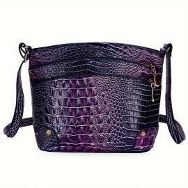 [Large Capacity] Crocodile Pattern Women's Bag | Versatile and Stylish | Large Capacity Crossbody Bag