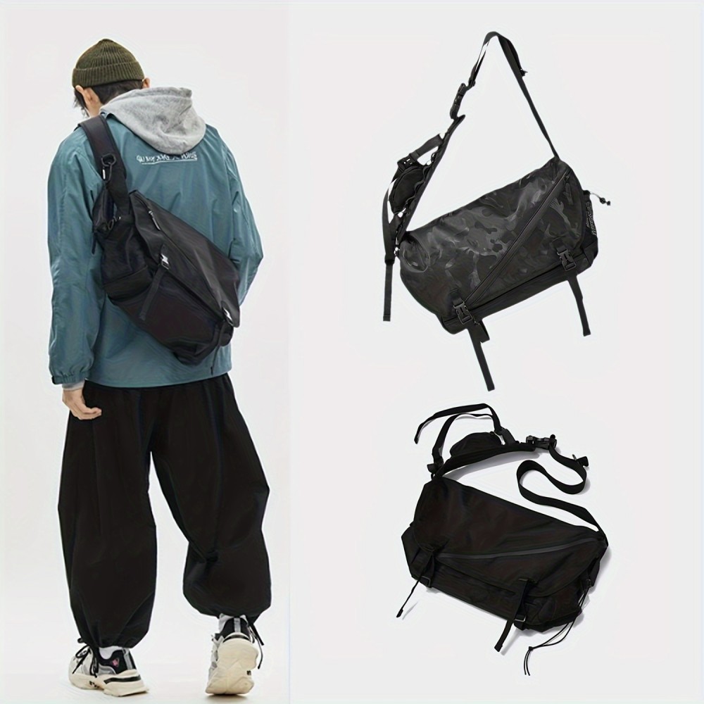 Casual Men's Crossbody Messenger Bag, Durable Laptop Bag