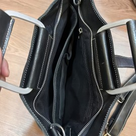 QWQ Men'S Genuine Leather Slim Briefcase Bag - Vintage Handmade Top Grain Shoulder Crossbody Satchel with Double Handles, Deep Brown, Durable & Stylish for Work, Travel, or Everyday Use, Travel Accessory, Classic Design, Sturdy Construction, Briefcase Men, Mens Tote Bag, Tote Bag, Tote Bags, Travel Accessories, Travel Bag, Work Bag