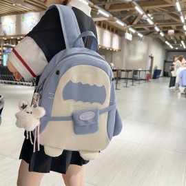 Women's Cute Backpack - Lightweight Mini Daypack with Adjustable Strap & Zipper Closure, Compact Everyday Bag for School, Travel, Work - Durable Nylon Backpack in Black/, Hand Washable, Mini Backpack, Casual Outings, Trendy Accessory, Easy Maintenance, Versatile Carryall, Daily Commute, Minimalist Design, Sturdy Construction, Student Essentials