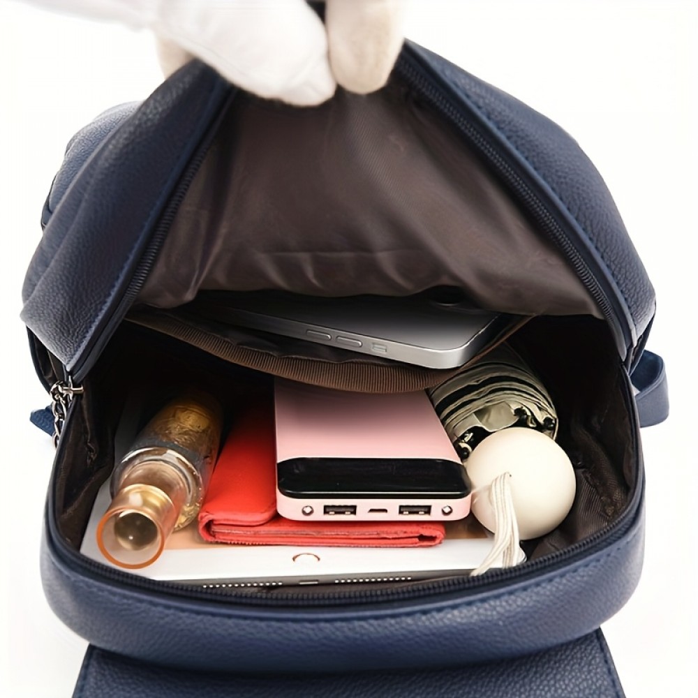 Women'S Large Capacity Backpack - Elegant Minimalist Purse with Magnetic Closure, Spacious Work for Women, School, Travel, Backpack For Travel, Retro Style, Sturdy Construction, College Students